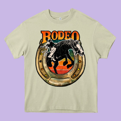 Rodeo Heavy Core Tee Designed By Jahusdesignshop