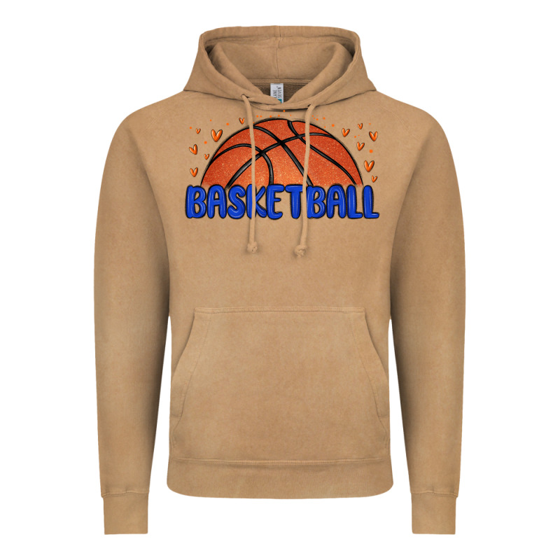 Basketball Vintage Hoodie by MaliasSmallBusiness | Teevron