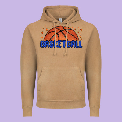 Basketball Vintage Hoodie Designed By Maliassmallbusiness