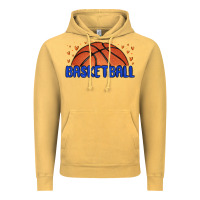 Vintage Mustard basketball Vintage Hoodie - MaliasSmallBusiness