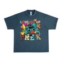 Midnight Navy leveled up pre k Urban Heavy Tee - NancyCooperArtShop