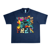 Navy leveled up pre k Urban Heavy Tee - NancyCooperArtShop