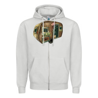 Dove Grey Caravan Zipper Hoodie - HowdyJamesFarm