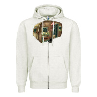 Oatmeal Heather Caravan Zipper Hoodie - HowdyJamesFarm