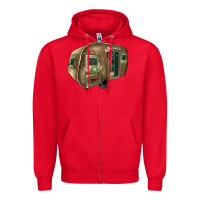 Red Caravan Zipper Hoodie - HowdyJamesFarm