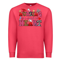 Cardinal nursing is a work of heart Premium Sweatshirt - OliviaCreatesArt