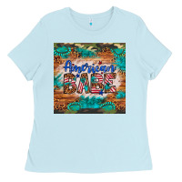 Baby Blue american babe Ladies Tee - Artiststas