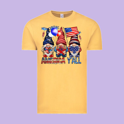 America Yall Vintage Tee Designed By Nancycooperartshop