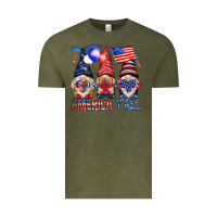Vintage Olive America yall Vintage Tee - NancyCooperArtShop