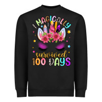 Black i magically survived 100 days Heavyweight Sweatshirt - Artiststas