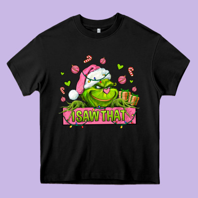 Christmas Characters  I+saw+that+ Heavy Core Tee Designed By Adodesignshop