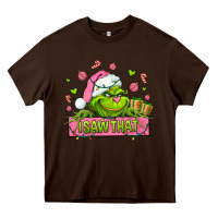 Chocolate Brown christmas characters  i+saw+that+ Heavy Core Tee - AdoDesignShop