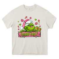 Cream christmas characters  i+saw+that+ Heavy Core Tee - AdoDesignShop