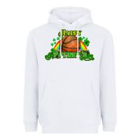 White St. Patrick's Day Basketball Heavyweight Hoodie - HowdyJamesFarm