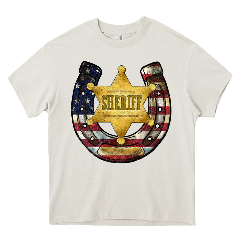 Sheriff American Flag Heavy Core Tee by JahusDesignShop | Teevron