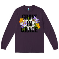 Plum Grow In Grace Long Sleeve Tee - LillyAllenDesigns