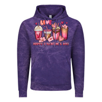 Cloud Purple happy valentine's day coffee cups Vintage Hoodie - MaliasSmallBusiness
