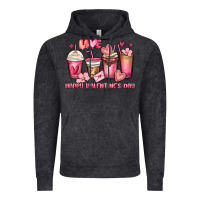 Vintage Black happy valentine's day coffee cups Vintage Hoodie - MaliasSmallBusiness