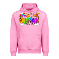 Fuchsia Pink human pride Urban Hoodie - LillyAllenDesigns