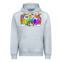 Heather Grey human pride Urban Hoodie - LillyAllenDesigns