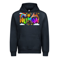 Navy human pride Urban Hoodie - LillyAllenDesigns