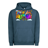 Pigment Midnight Navy human pride Urban Hoodie - LillyAllenDesigns