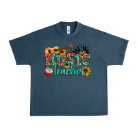 Midnight Navy music teacher Urban Heavy Tee - NancyCooperArtShop