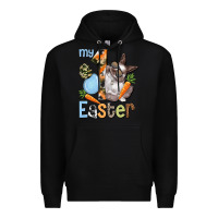 Black My first Easter Boy Easter Day Premium Hoodie - HowdyJamesFarm
