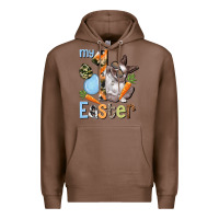 Chestnut My first Easter Boy Easter Day Premium Hoodie - HowdyJamesFarm
