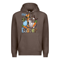 Coffee My first Easter Boy Easter Day Premium Hoodie - HowdyJamesFarm