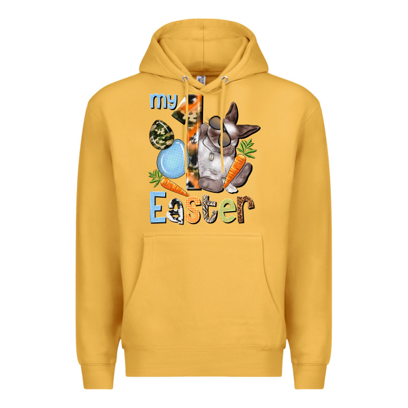 My First Easter Boy Easter Day Premium Hoodie by HowdyJamesFarm | Teevron