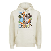 Oatmeal Heather My first Easter Boy Easter Day Premium Hoodie - HowdyJamesFarm