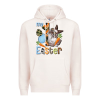 Pale Pink My first Easter Boy Easter Day Premium Hoodie - HowdyJamesFarm