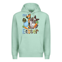 Seafoam My first Easter Boy Easter Day Premium Hoodie - HowdyJamesFarm