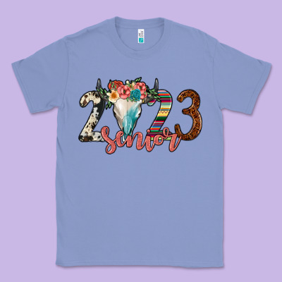 2023 Senior Bull Skull Classic Tee Designed By Jahusdesignshop