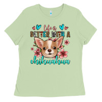 Matcha life is better with a chihuahua Ladies Tee - Jasminsmagicworld