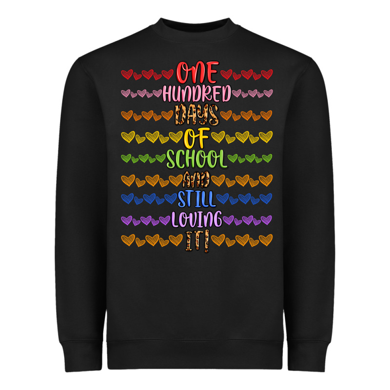 One Hundred Days Of School And Still Loving It! Heavyweight Sweatshirt by Artiststas | Teevron