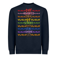 Navy one hundred days of school and still loving it! Heavyweight Sweatshirt - Artiststas