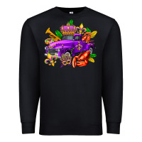 Black mardi gras truck olivia Premium Sweatshirt - OliviaCreatesArt