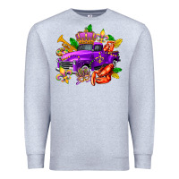 Heather Grey mardi gras truck olivia Premium Sweatshirt - OliviaCreatesArt