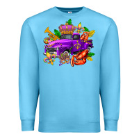 Ocean Blue mardi gras truck olivia Premium Sweatshirt - OliviaCreatesArt