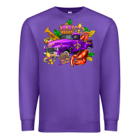 Purple mardi gras truck olivia Premium Sweatshirt - OliviaCreatesArt