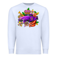 White mardi gras truck olivia Premium Sweatshirt - OliviaCreatesArt