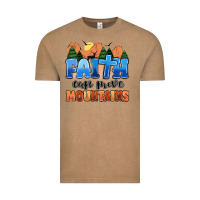 Vintage Coffee faith can move mountains Vintage Tee - MaliasSmallBusiness