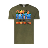 Vintage Olive faith can move mountains Vintage Tee - MaliasSmallBusiness
