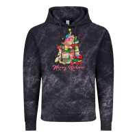 Cloud Black merry bookmas christmas book tree Vintage Hoodie - MaliasSmallBusiness