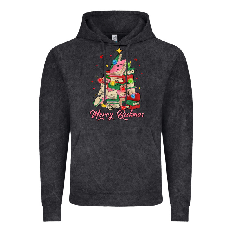 Merry Bookmas Christmas Book Tree Vintage Hoodie by MaliasSmallBusiness | Teevron