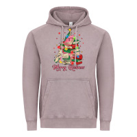Vintage Zinc merry bookmas christmas book tree Vintage Hoodie - MaliasSmallBusiness