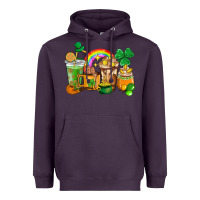 Plum St. Patricks coffee cups Heavyweight Hoodie - HowdyJamesFarm