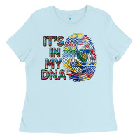 Baby Blue it's in my dna Ladies Tee - BundleAndBundleShop
